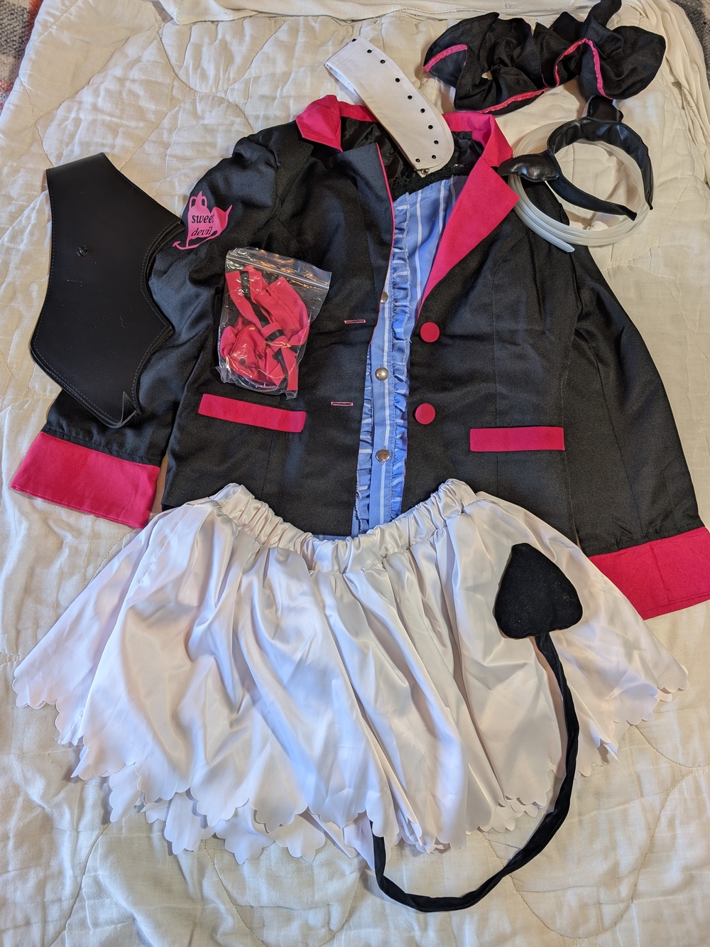 Love Live Nozomi Tojo Sweet Devil Anime Cosplay Costume Complete Outfit Women